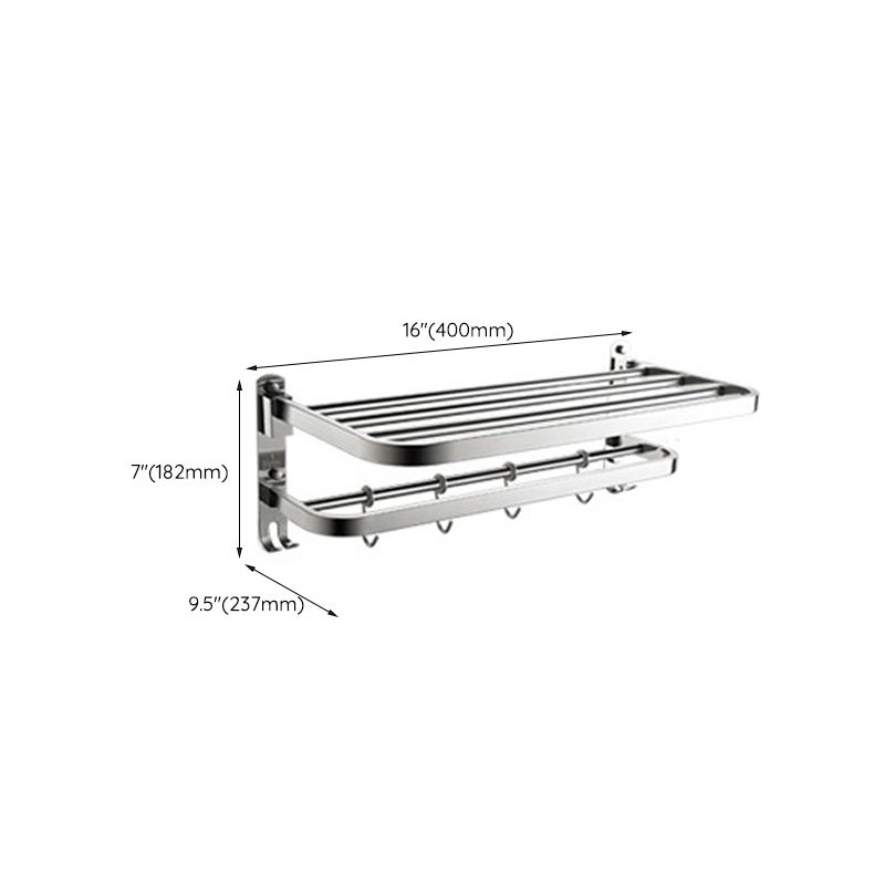 Luxury Chrome Bathroom Fixture Set with Shelf and Towel Rack