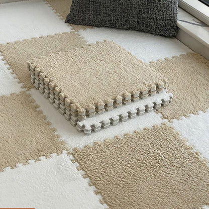 Easy Install Carpet Tiles Square Loop Pile Bedroom Flooring