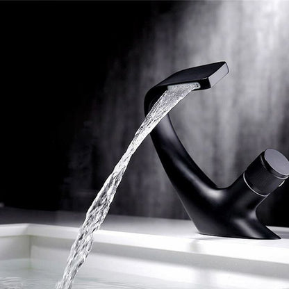 Modern Copper Kitchen Faucet with Brass Handle