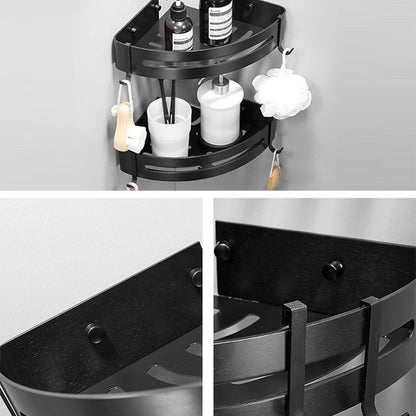 Stylish Silver 1/2/3 Piece Bathroom Shower Rack Set