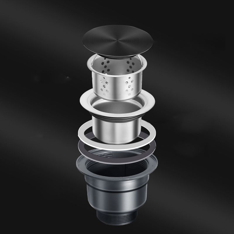 Modern Stainless Steel Kitchen Sink Round Non-Slip Basin