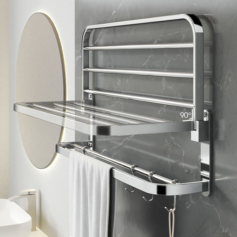Luxury Chrome Bathroom Fixture Set with Shelf and Towel Rack
