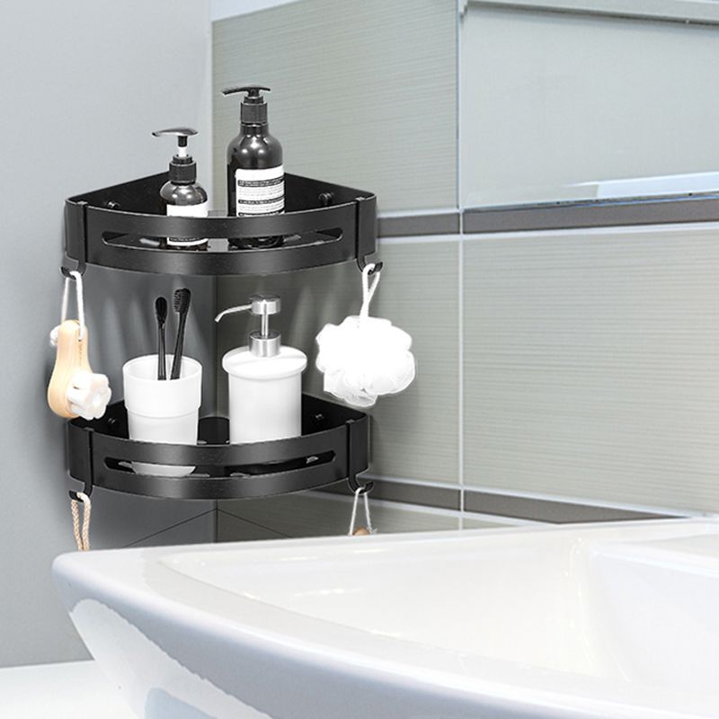 Stylish Silver 1/2/3 Piece Bathroom Shower Rack Set