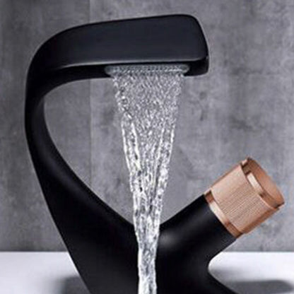 Modern Copper Kitchen Faucet with Brass Handle