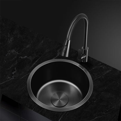 Modern Stainless Steel Kitchen Sink Round Non-Slip Basin