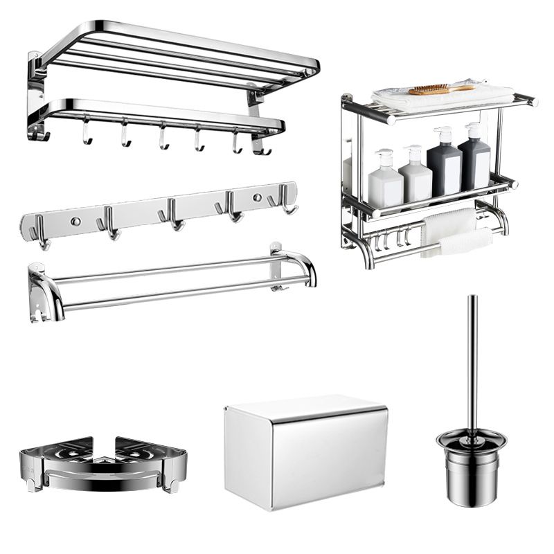 Modern Chrome Bathroom Accessory Set