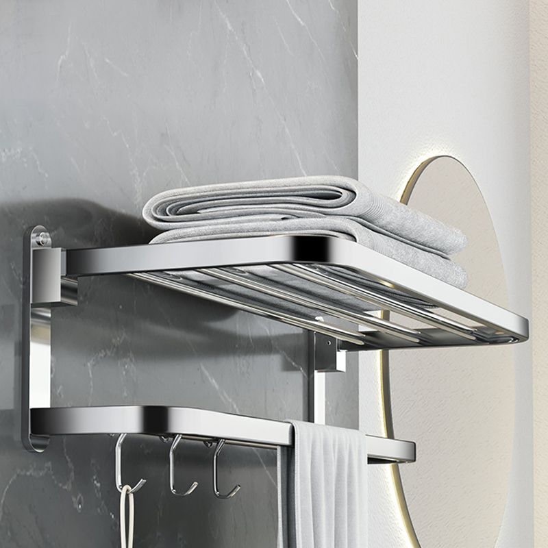 Luxury Chrome Bathroom Fixture Set with Shelf and Towel Rack