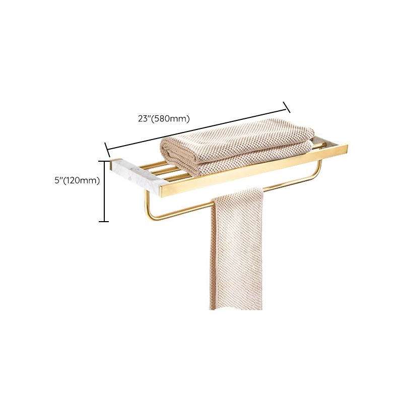 Luxury Marble Bathroom Accessories Set with Shelf