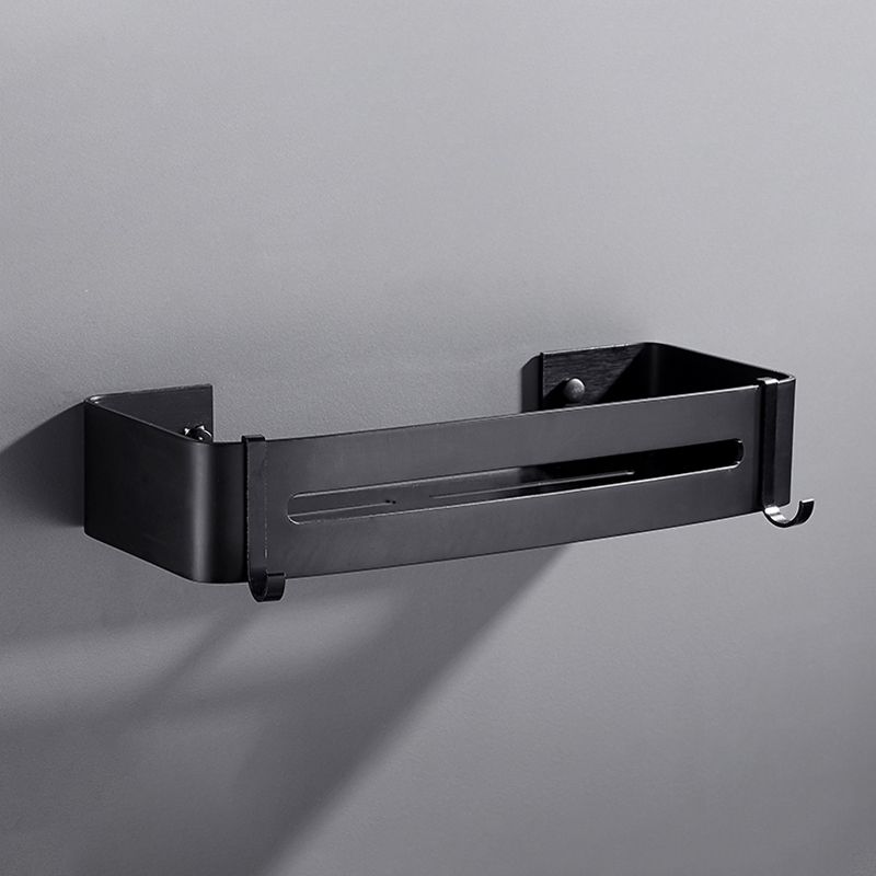Sleek Black Bathroom Storage Set, 3 Piece Shelf
