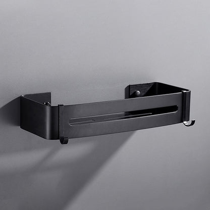 Sleek Black Bathroom Storage Set, 3 Piece Shelf