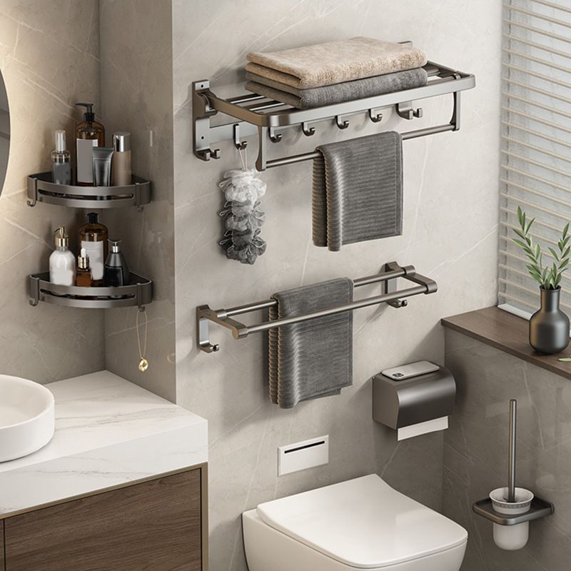 Modern Grey Aluminum Bathroom Set