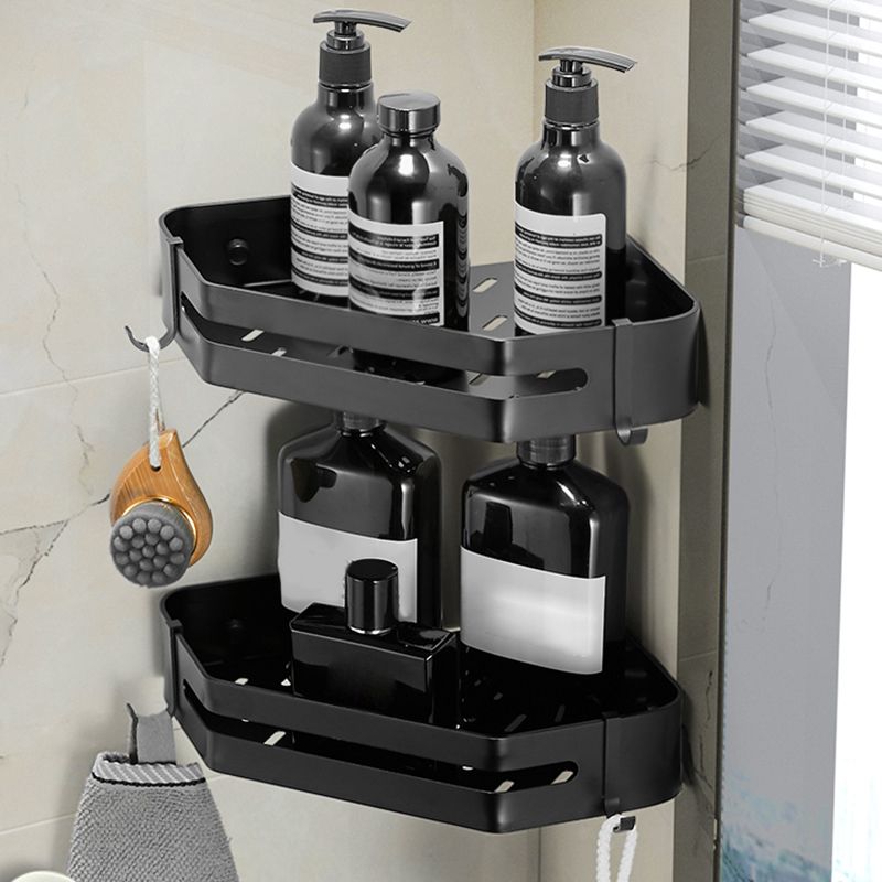 Contemporary 3-Piece Bathroom Accessories Stainless Steel Shelf