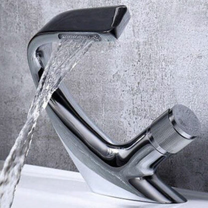 Modern Copper Kitchen Faucet with Brass Handle