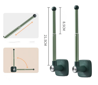 Easy Install Curtain Hanging Storage Hooks