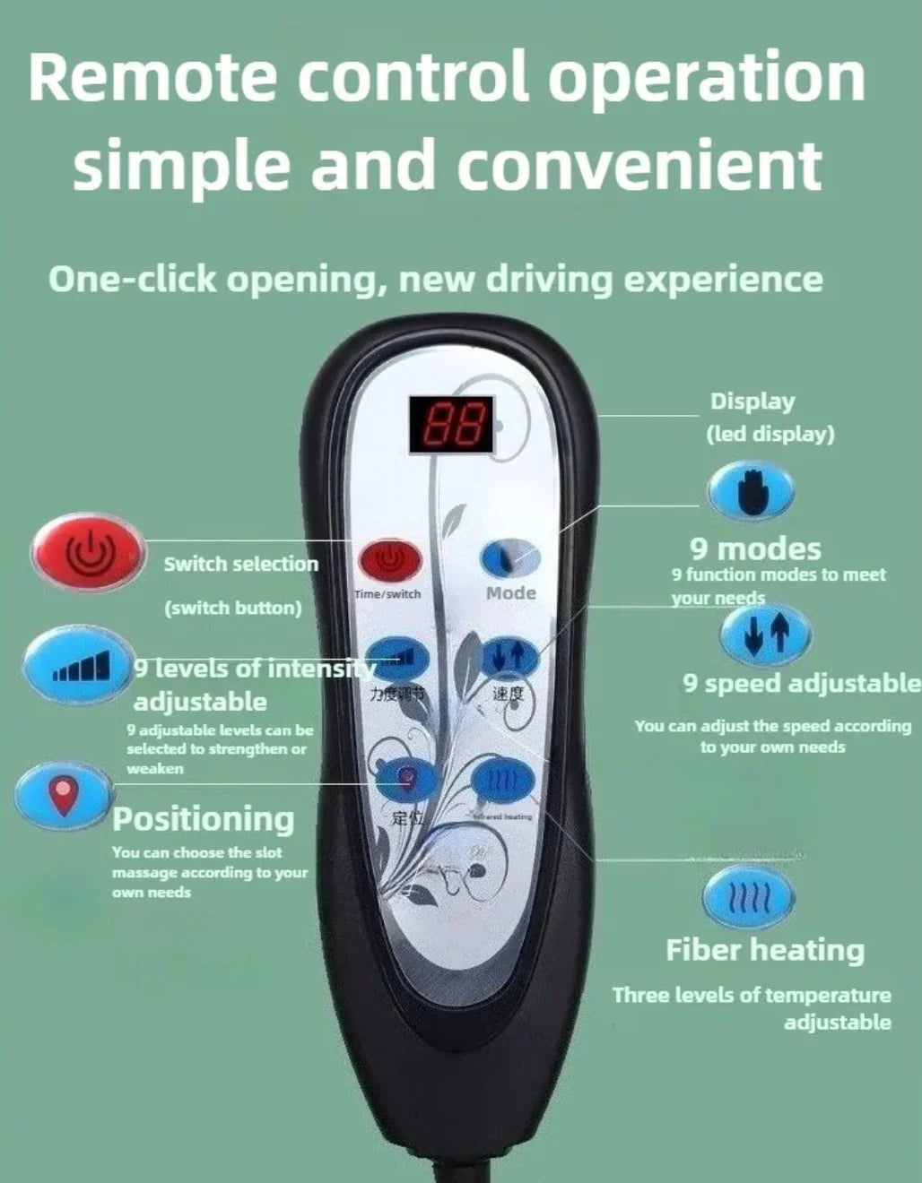 Heated Full Body Massage Chair for Relaxation & Pain Relief