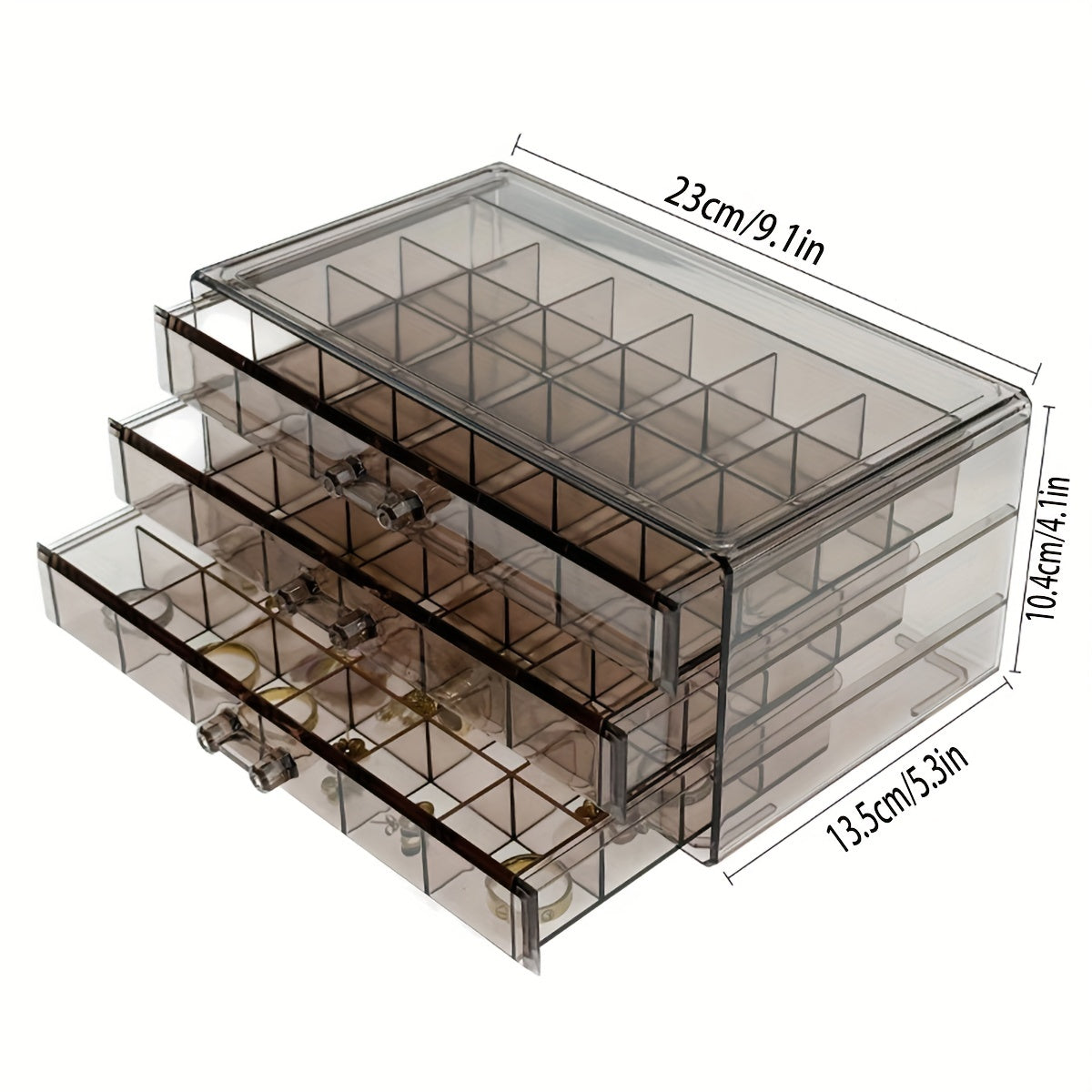 Premium Jewelry Box with 72 Storage Compartments
