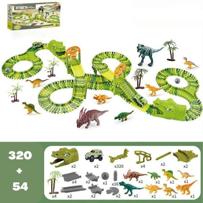 Fun Dinosaur Playset with Glow Tracks and Sound Effects