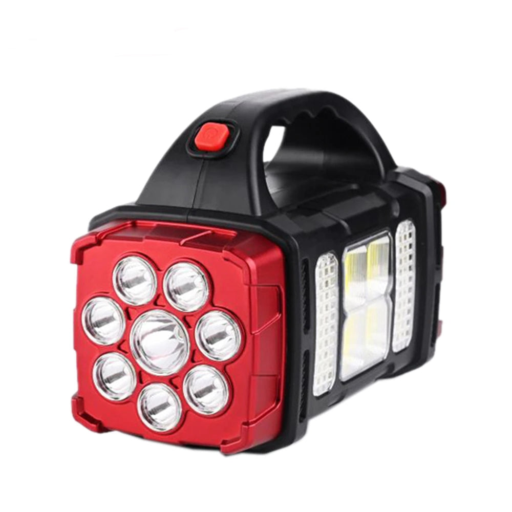 Portable Solar LED Rechargeable Power Bank Flashlight - Fesara