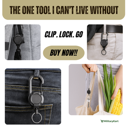 Durable Outdoor Carabiner Keychain Tool