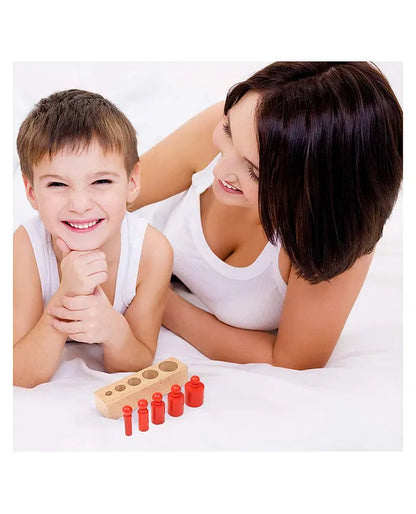 Natural Wooden Sensory Block Puzzle Set