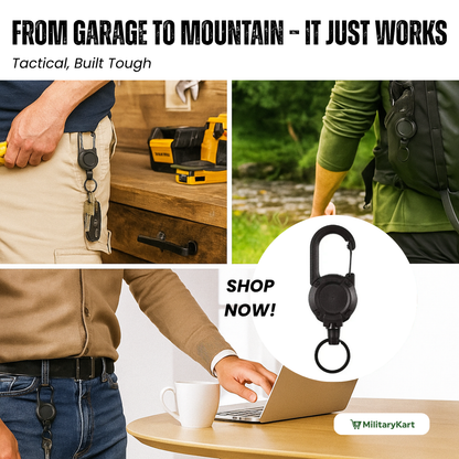 Durable Outdoor Carabiner Keychain Tool