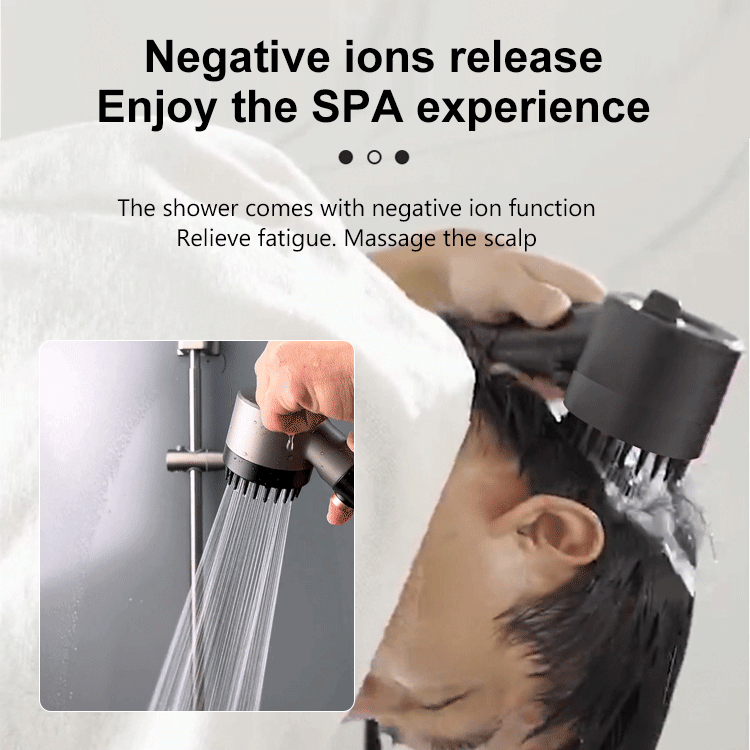 Relaxing 4-in-1 Spa Showerhead for Skin and Mind