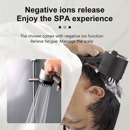 Relaxing 4-in-1 Spa Showerhead for Skin and Mind