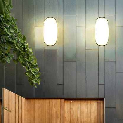 Outdoor LED Wall Light Waterproof Black Modern Lamp