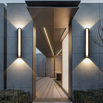 Outdoor LED Wall Lamp Warm White Weatherproof Aluminum