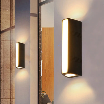Outdoor LED Wall Lamp Warm White Weatherproof Aluminum
