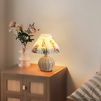 Soft Fabric Shade Nordic LED Bedside Lamp