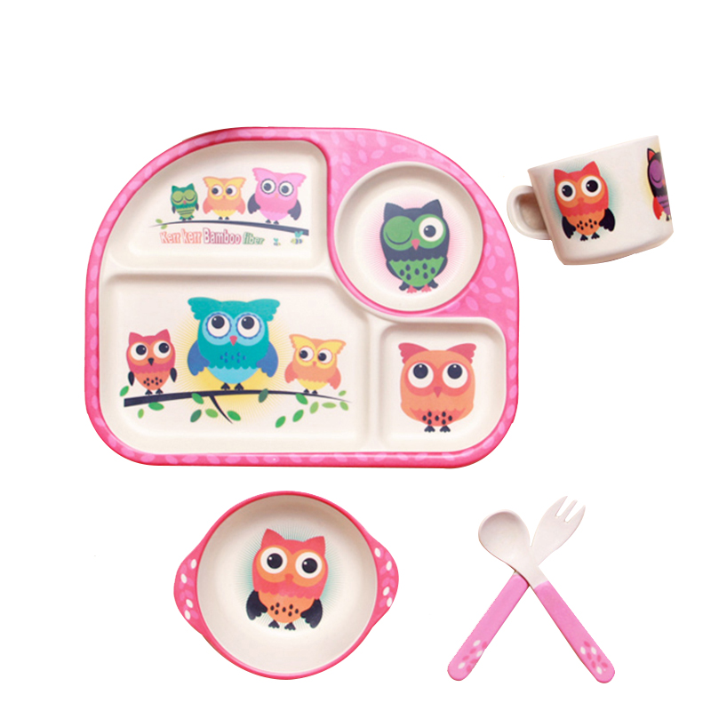 Cute Cloud Baby Dinner Set - Plate, Bowl, Cup & Utensils
