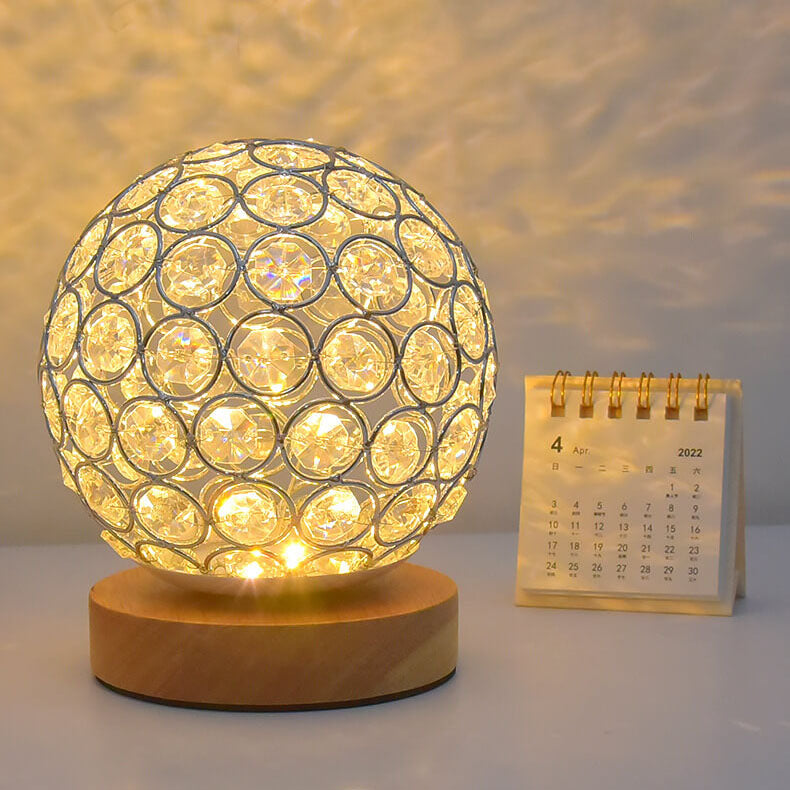 Compact USB Table Lamp with Warm Rechargeable Light