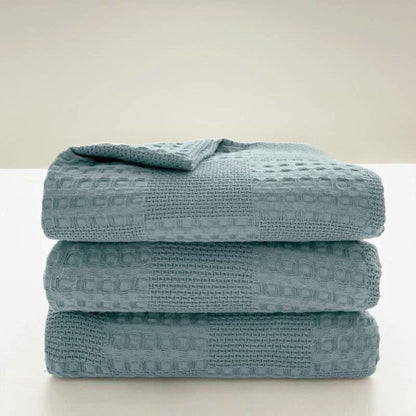 Soft Waffle Weave Cotton Blanket