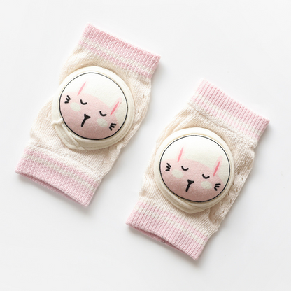 Soft Baby Crawling Kneepads with Grip Protection