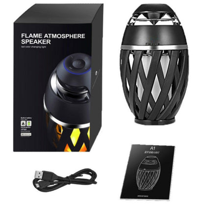 Portable LED Flame Lamp Bluetooth Speaker Gift