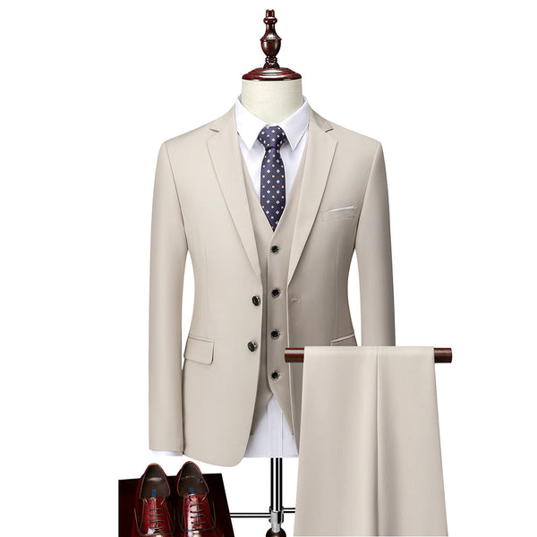 Jonah - 3-Piece Slim Fit Men's Suit Set for Weddings and Formal Events-4