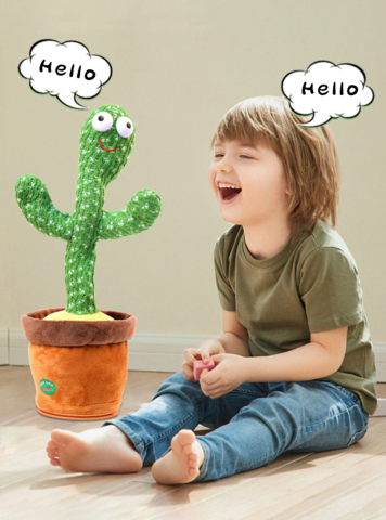 Fun Interactive Dancing Cactus Toy