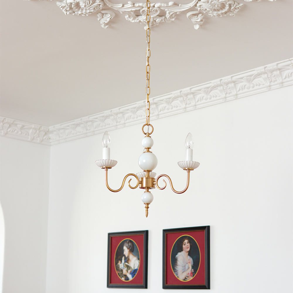 Sleek Chrome Hanging Light Fixture