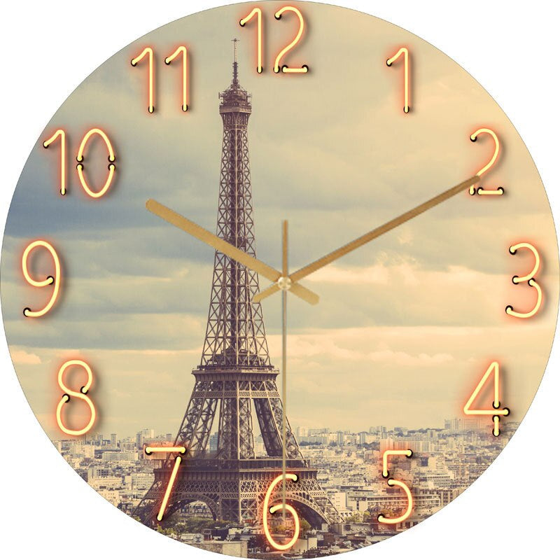 Modern Slim Large Wall Clock