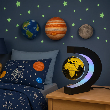 Modern LED Floating Globe Light Lamp