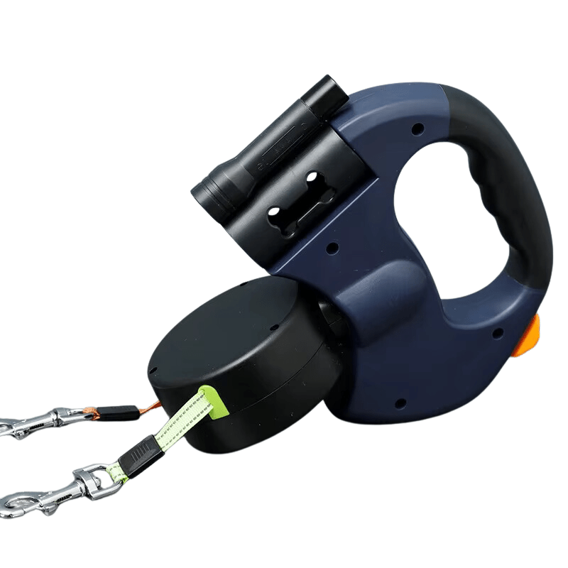 Variant image for Duoglow Double Dog Leash with LED Light, 360° Rotating Hinge, 30 kg Capacity-3
