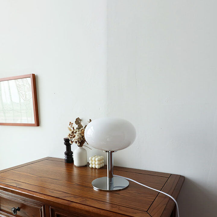 Classic Antique Circular Glass Desk Lamp