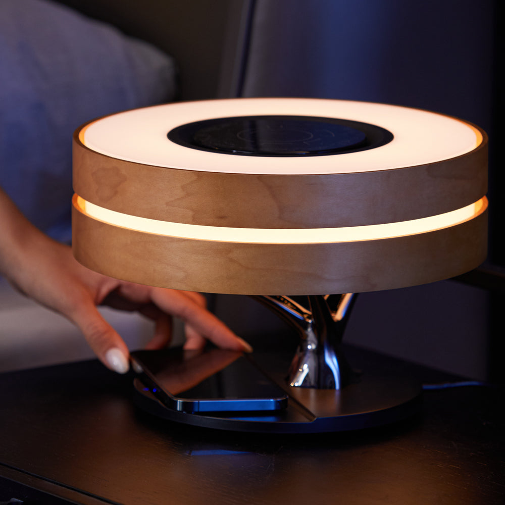 Wireless Charging Desk Lamp with Bluetooth Speaker