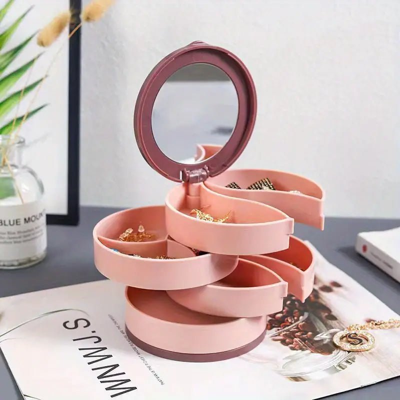 Luxury Rotating Jewelry Storage Case