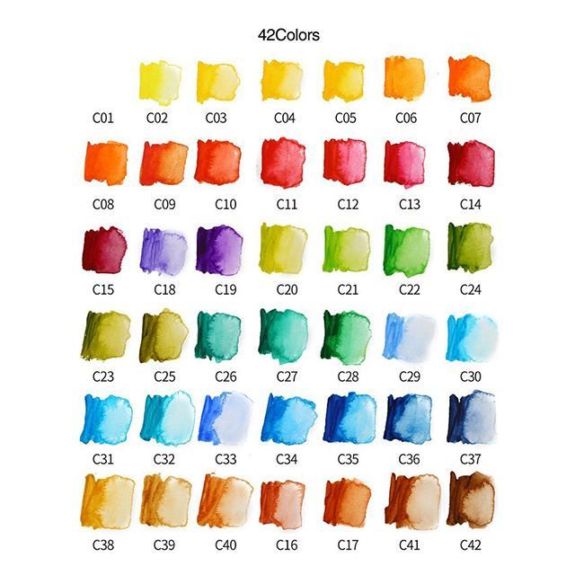 Compact Travel Watercolor Painting Sets