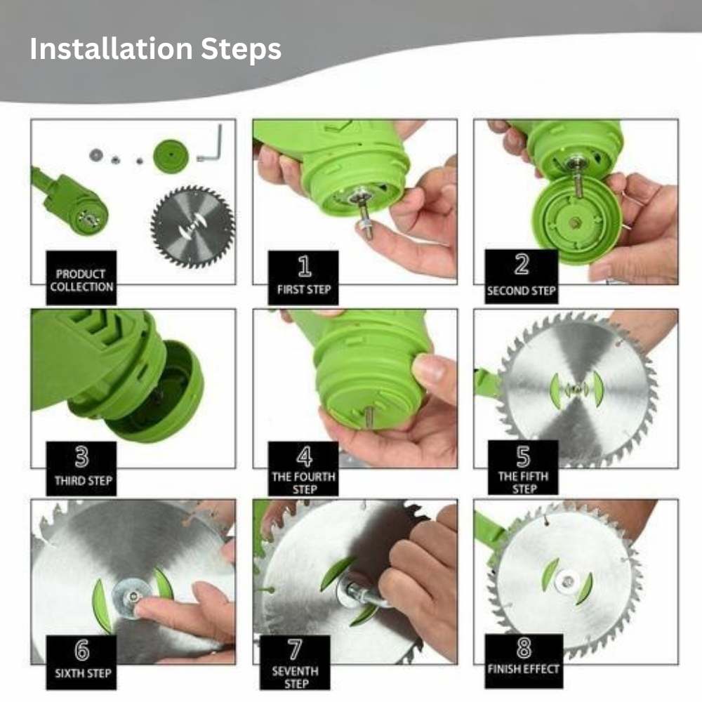 Wireless Lawn Trimmer with Adjustable Cutting Width