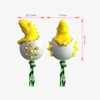 Fun Dino Shaped Dog Chew Toy