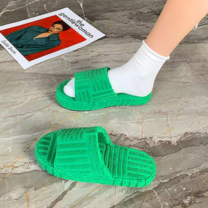 Plush Fuzzy Slippers for Home
