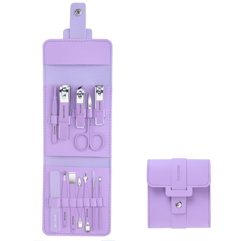 Travel Nail Care Kit with Clippers (12/16 Pieces)